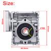 speed reducer worm DC motor gearbox RV030 14mm output 5:1-80:1 Worm Gearbox Speed Reducer for NEMA 23 Motor