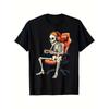 Europäische Größen Herren & Jungen Vintage Gaming T-Shirt - Retro Skelett Videospiel Charakter Grafik