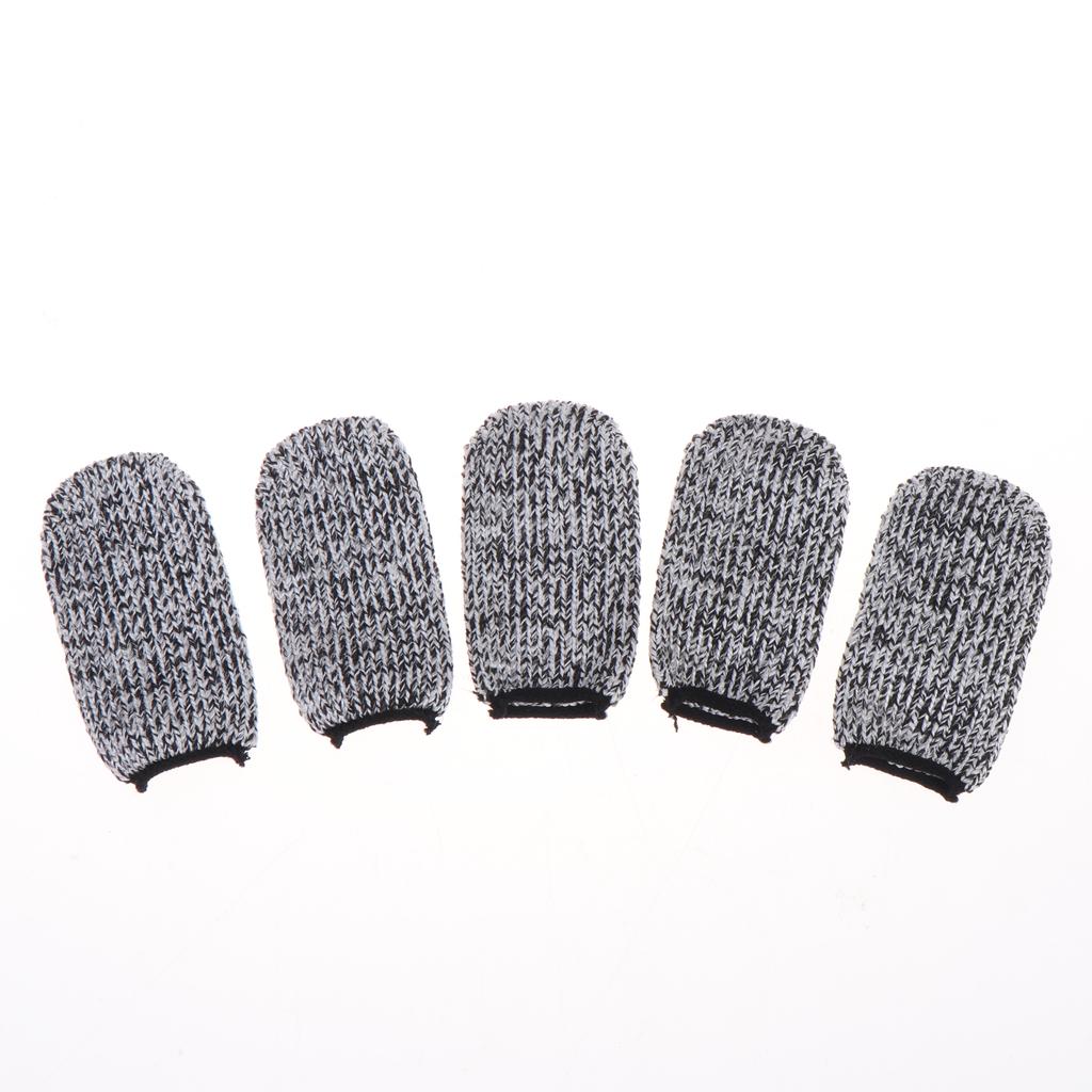 5Pcs Cut Resistant Finger Cots Finger Sleeve Protectors Reusable Finger Covers Flexible Fingertip Cots For Sewing Supplies