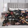 G-Gerard Way MCR  Blanket Quality Soft Warm  Throw Blanket Winter Decorative Couch Chair Sofa Bed Funny Bedspread