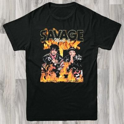 21 Savage Band Tee T Shirt S-XL Retro Vintage Design Hip Hop Gangster Rap(2)