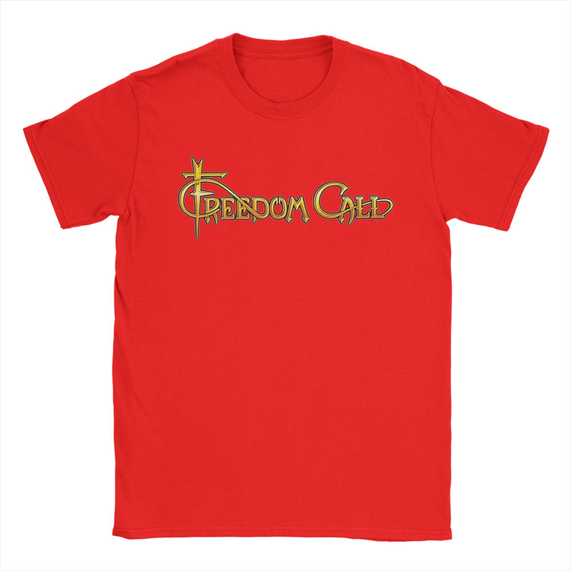 Freedom Call Band Unisex s T Shirt Crazy Tee Shirt Short Sleeve Crew Neck T-Shirt Cotton New Arrival Clothing S