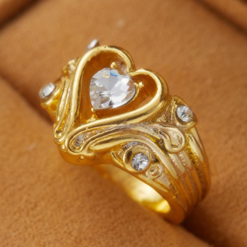 

Personalized Creative Hollowed Out Heart-shaped Inlaid Zircon Ring, Elegant Ladies Temperament Holiday Accessories Zircon 6