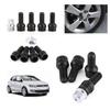 4+1 M14*1.5MM Black Steel Wheel Bolt & Lock Lug Nut
