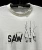 Saw Movie 90s White Short Sleeve Unisex T Shirt Reprint Tee Unisex T-Shirt