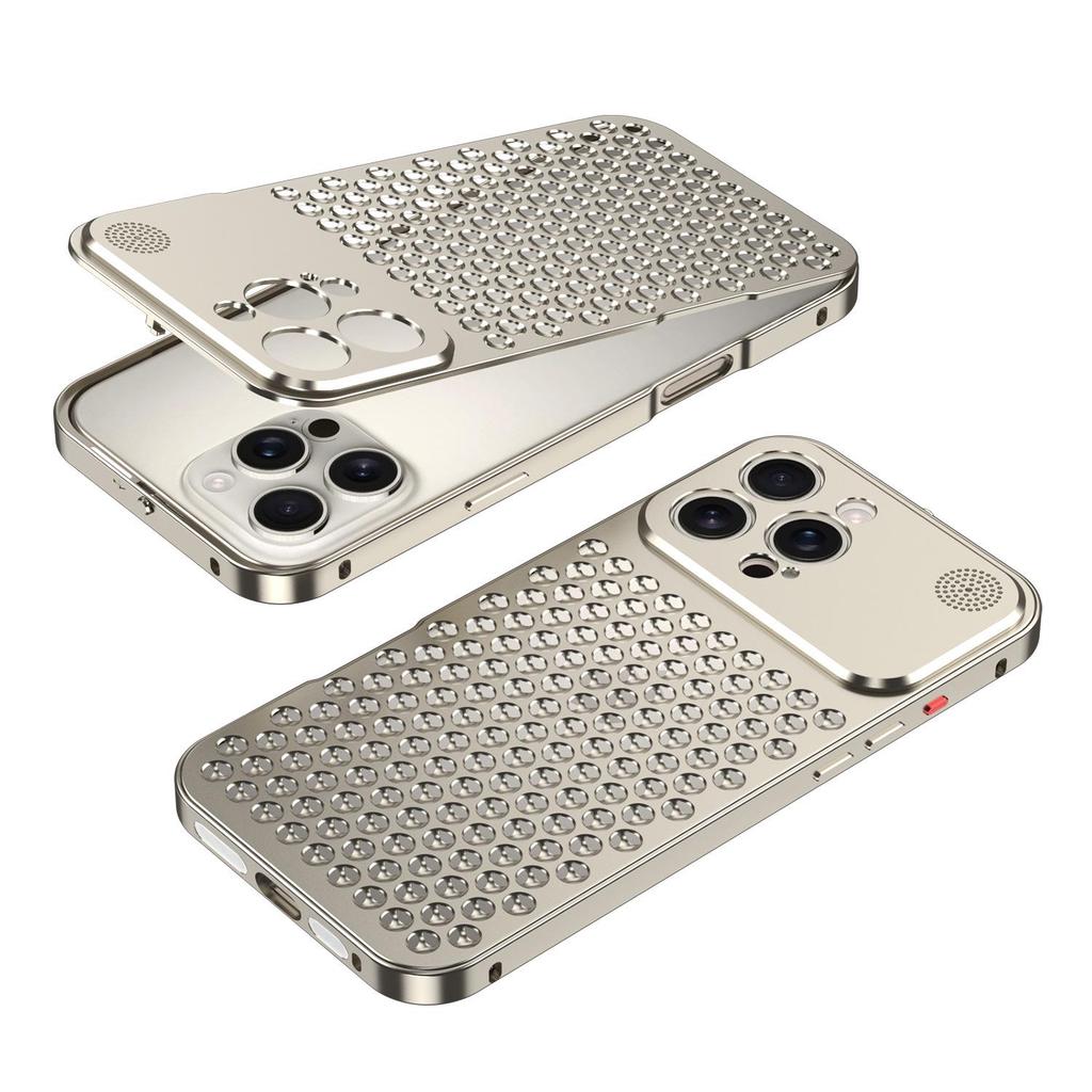 iPhone 18 Pro/Pro Max Aromatherapy Heat Dissipation Metal Snap-On Case