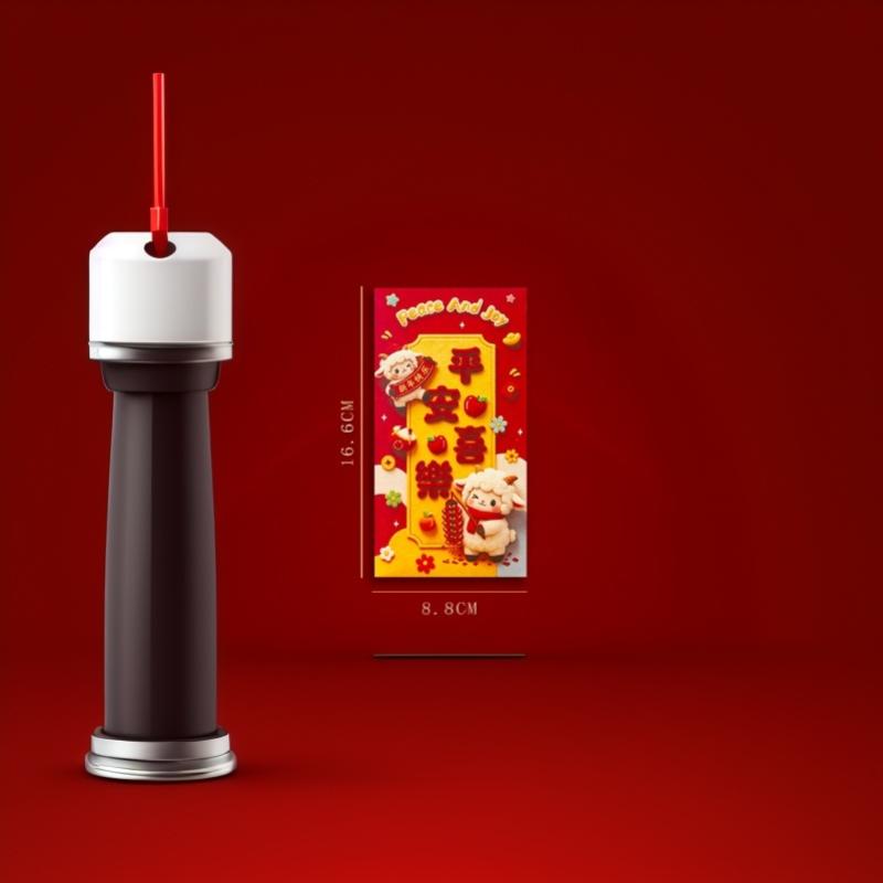 6Pcs Red Envelope Chinese New Year Red Packet Goat Year Spring Festival Gifts Chinese Wedding Gifts Money Packaging Envelopes