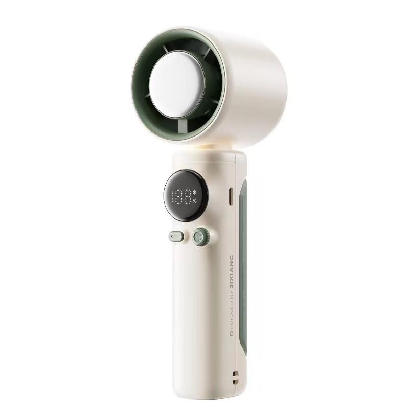 Xiaomi Handheld High-speed Small Fan 100-speed Adjustable Wind Turbo Digital Display Ice Cooling Usb Rechargeable Electric Fan
