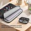 15" Laptop Cover with Pouch, for MacBook Pro/Air Surface Pro HP - Floral Pattern