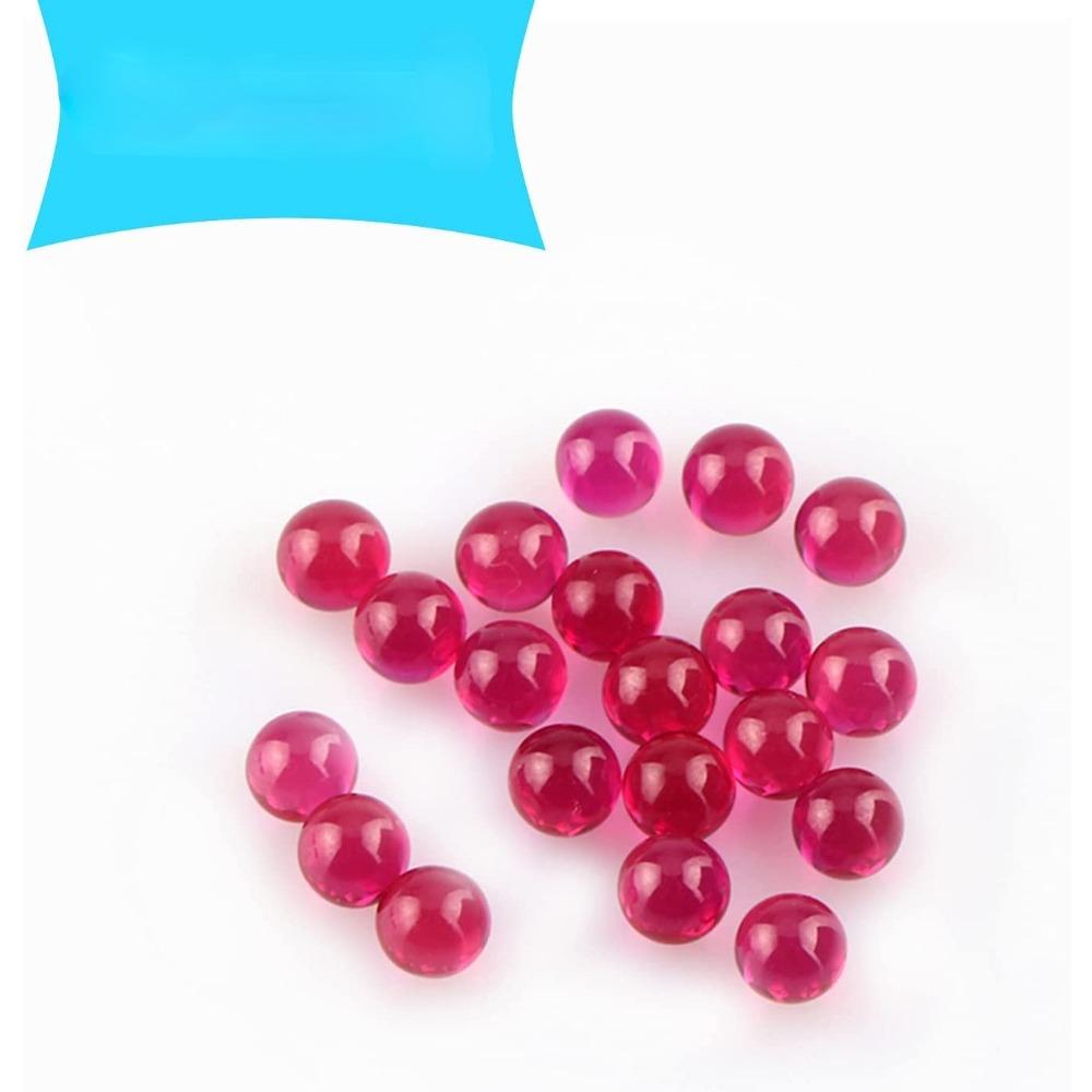 

6mm OD Ruby Pearls Balls Insert Beads Smooth Flawless 6mm Beads Without Holes | Perfect for Arts, Crafts, & Jewelry красный