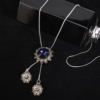 שרשרת סוודר עם גדילי ריינסטון שרשרת ארוכה