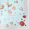 Used HERMES Hermes Carre 90 Rose de Roses Rose Drop Silk Scarf