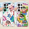 Cute Crayons Shinchan Phone Cover Case for Samsung Galaxy S22 FE S20 Plus S23 Ultra S26 S21 Note 20 Ultra 10 S24 S25 Edge