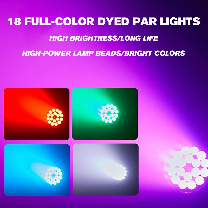 High Quality Ip65 Waterproof 18*10W RGBW 6 In 1 LED Par Light Led Stage Lights for Bar Nightclub Events Weddings Party Outdoor