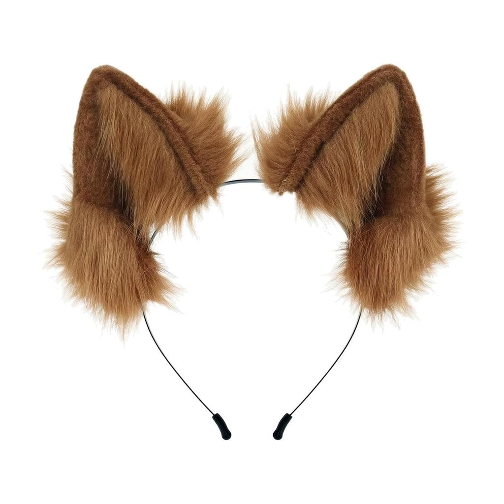 Ohren-Stirnband aus Kunstfleece, weiches, tierisches, verspieltes Kopfschmuck für Cosplay,