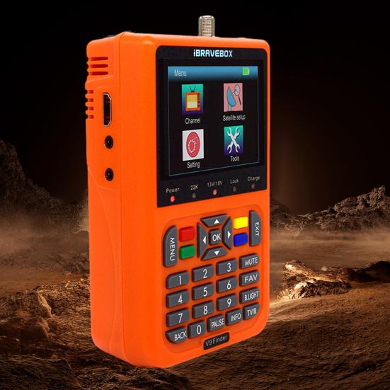 V9 Star Finder DVB-S/S2 Поддержка цифрового спутникового поиска H.265 с обнаружением сигнала в реальном времени для наружного использования