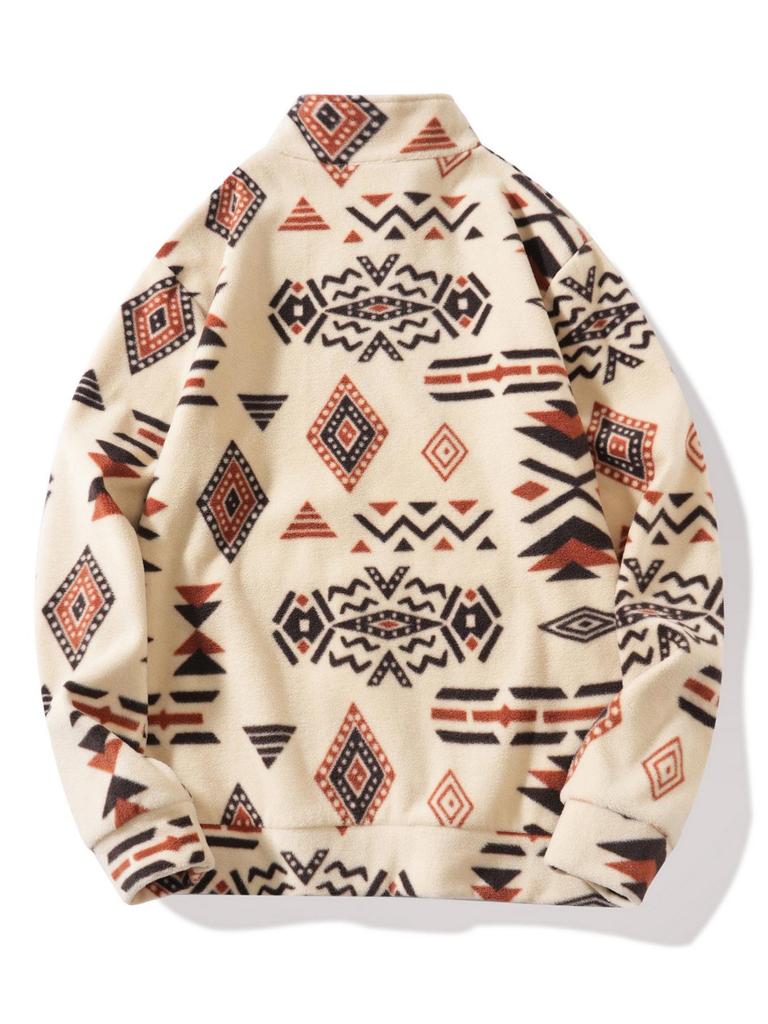 Men's Cross-Border Autumn/Winter Thick Stand Collar Half-Zip Hoodie