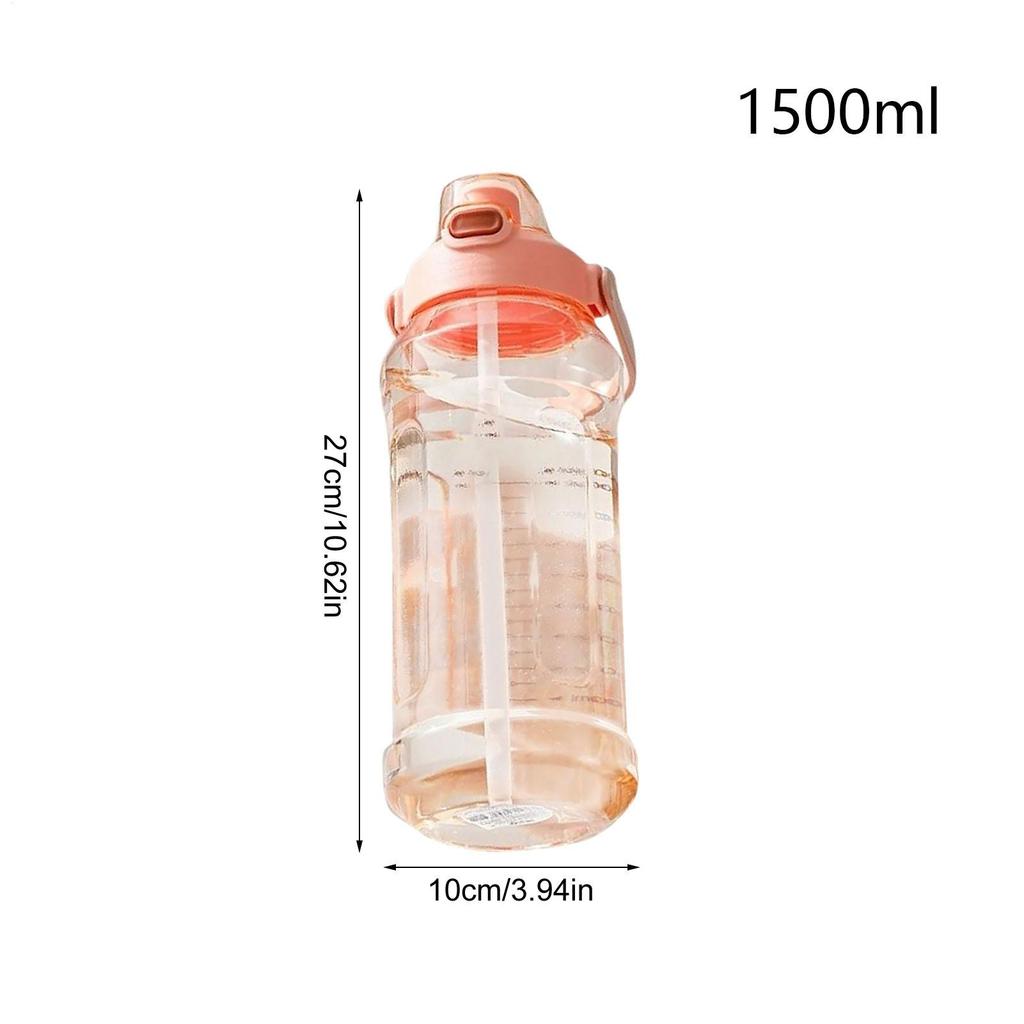 Sport Bottles Leakproof Water Bottle 1.5L Portable Drinking Accessory Leak-Proof Cup For Work Cycling Traveling Camping Outdoor