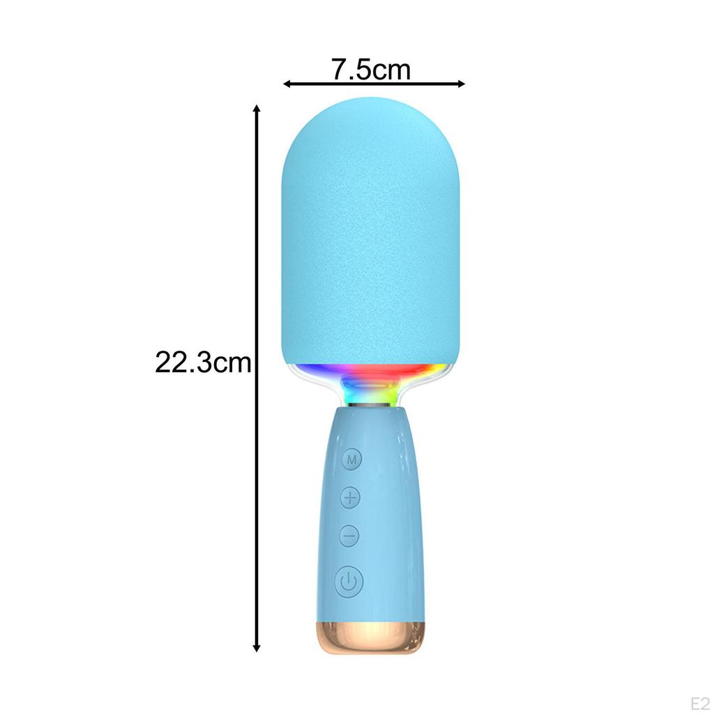 Kids Karaoke Speaker Machine Cartoon for Boys and Girls Outing Gatherings blue