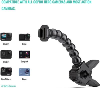 Mount Bracket Flex Clamp Arm Gooseneck Mount For GoPro Hero 13 12 11 10 9 8 Mount for Smartphone Action Camera Accessories