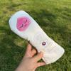 Golf Club Head Covers With Cartoon Design For Driver Fairway Wood Hybrids Corduroy Material Protection