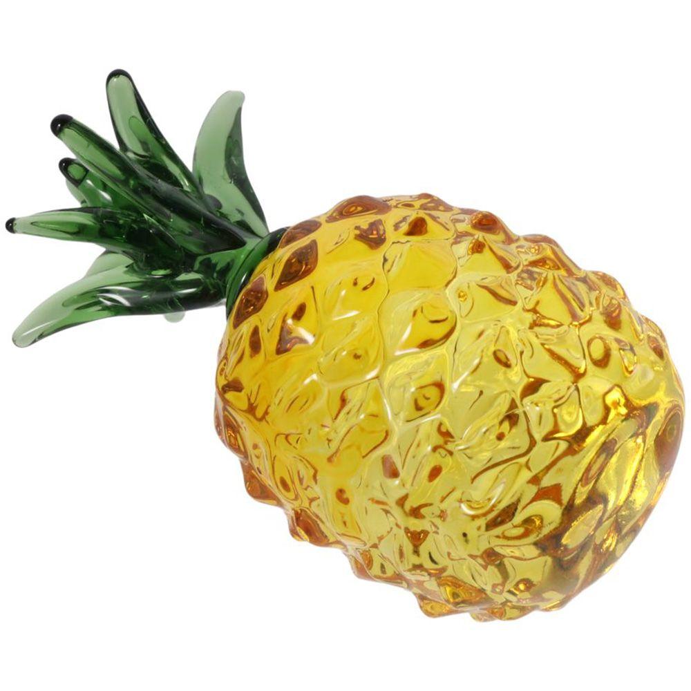 Crystal Crafts, Tabletop Decorations, Glass Pineapple Figurine Paperweight, Fruit Decorations, Tabletop Centerpiece, Home Decor