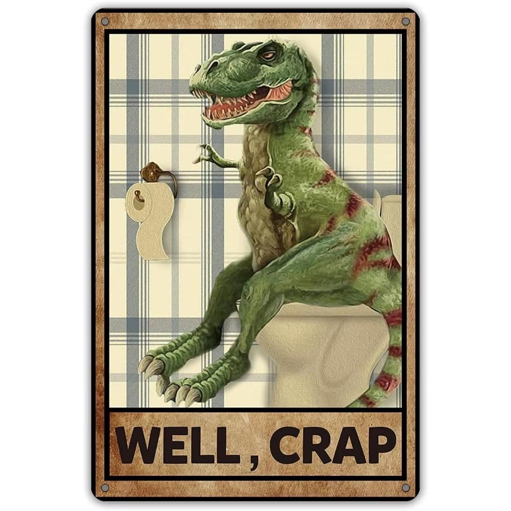 KENSILO Funny Donkey Bathroom Decor Nice Ass Metal Tin Sign Wall Decor Farmhouse Toilet Restroom Washroom Gift for Home