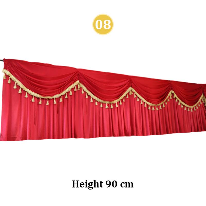 3 Meter Wedding Party Backdrop Decoration Curtain Swag Backdrop Drapes Stage Event Party Background Decor Swag Drape Valance