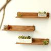 TIFF Wall Shelf Set of 3, 39cm Wide, Made In Japan, Wall-Mounted Shelf, Damage-Free, Decorative Rack, Suitable for Drywall, Stylish, Home Decor, Woode