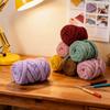 500g Teddy Roll Dickes Garn Dickes Kern Baumwollwolle Schlauchgarn DIY Decke Kissen Sperriges Arm Garn Handarbeit Stricken Garn Spinnen