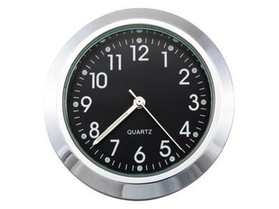 22-25mm Motorcycle Handlebar Clock Thermometer Waterproof Dial Handlebar Mount for Yamaha Kawasaki Etc