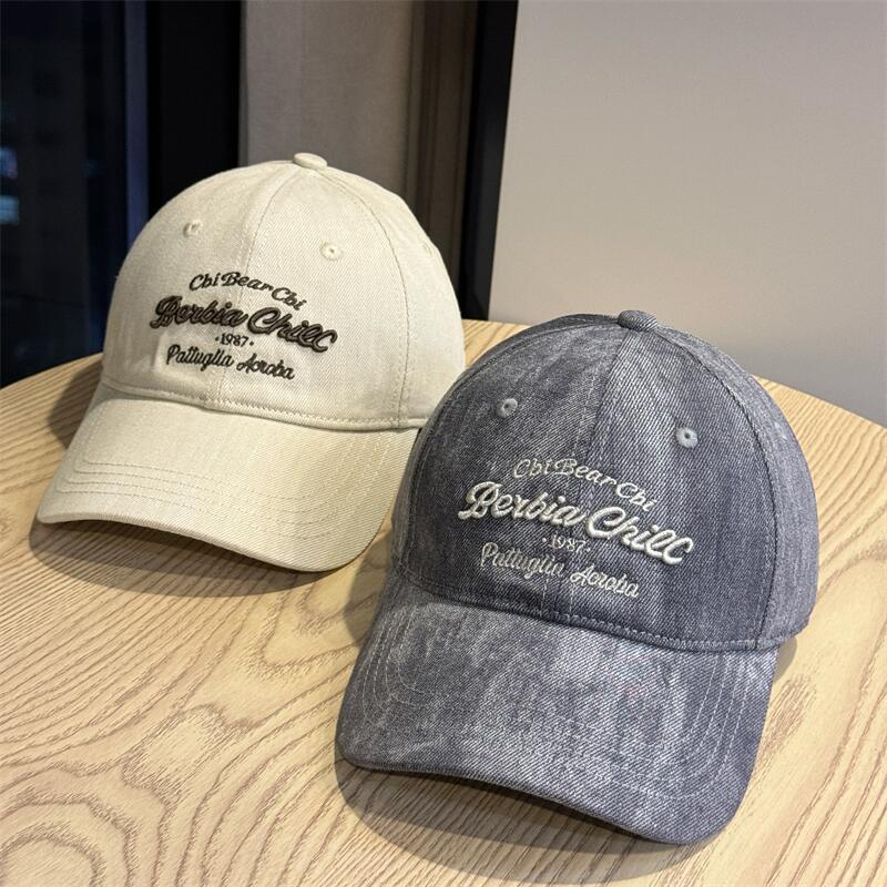 High quality American three-dimensional letter embroidered baseball cap for men and women couples autumn and winter versatile cap casual hat tide