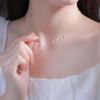 Sterling Silver Pearl Heart Necklace for Women - Niche Design, Versatile High-End Feel, Clavicle Chain