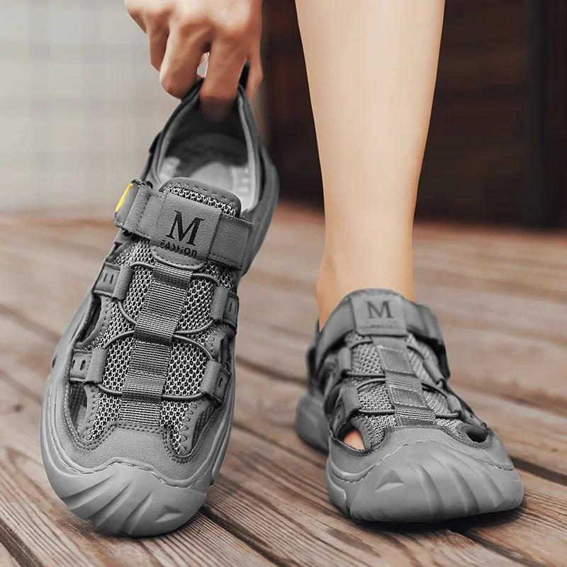 Men's Beach Wading Sandals New Outdoor Leisure Hiking Shoes Summer Fashion Breathable Mens Sneakers Comfortable Versatile Sandal