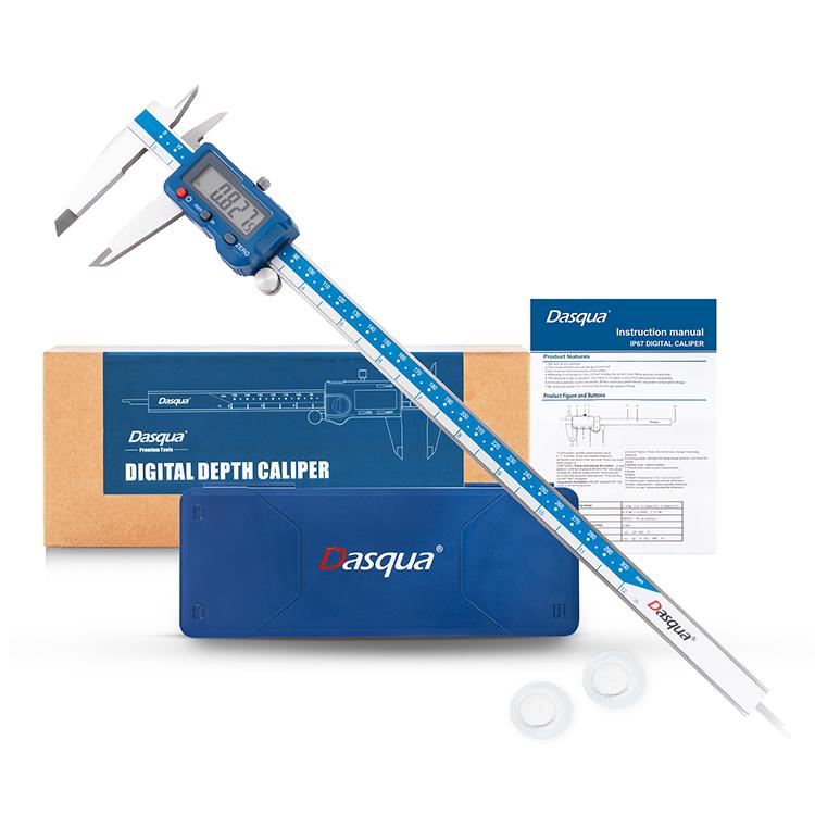Dasqua DIN862 0.03mm/0.0015 Ultimate Accuracy 0-300mm Stainless Steel Digital Vernier Caliper With Data Output 0-300mm/0-12