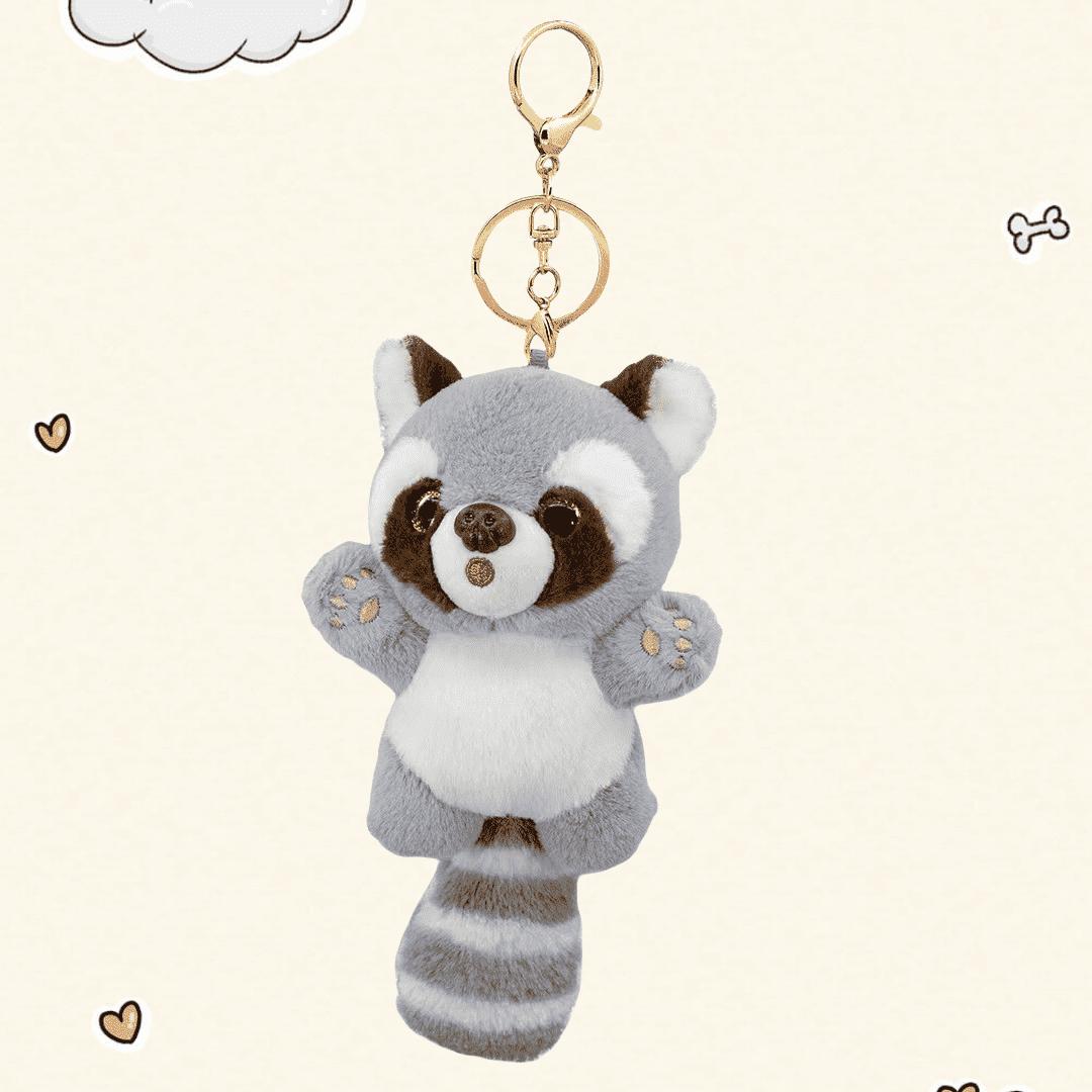 

Cute Cartoon Red Panda Plush Toys Pendant Little Raccoon Doll Keychain Doll Playground Raccoon Stuffed Backpack Decor Gifts Kids 20cm