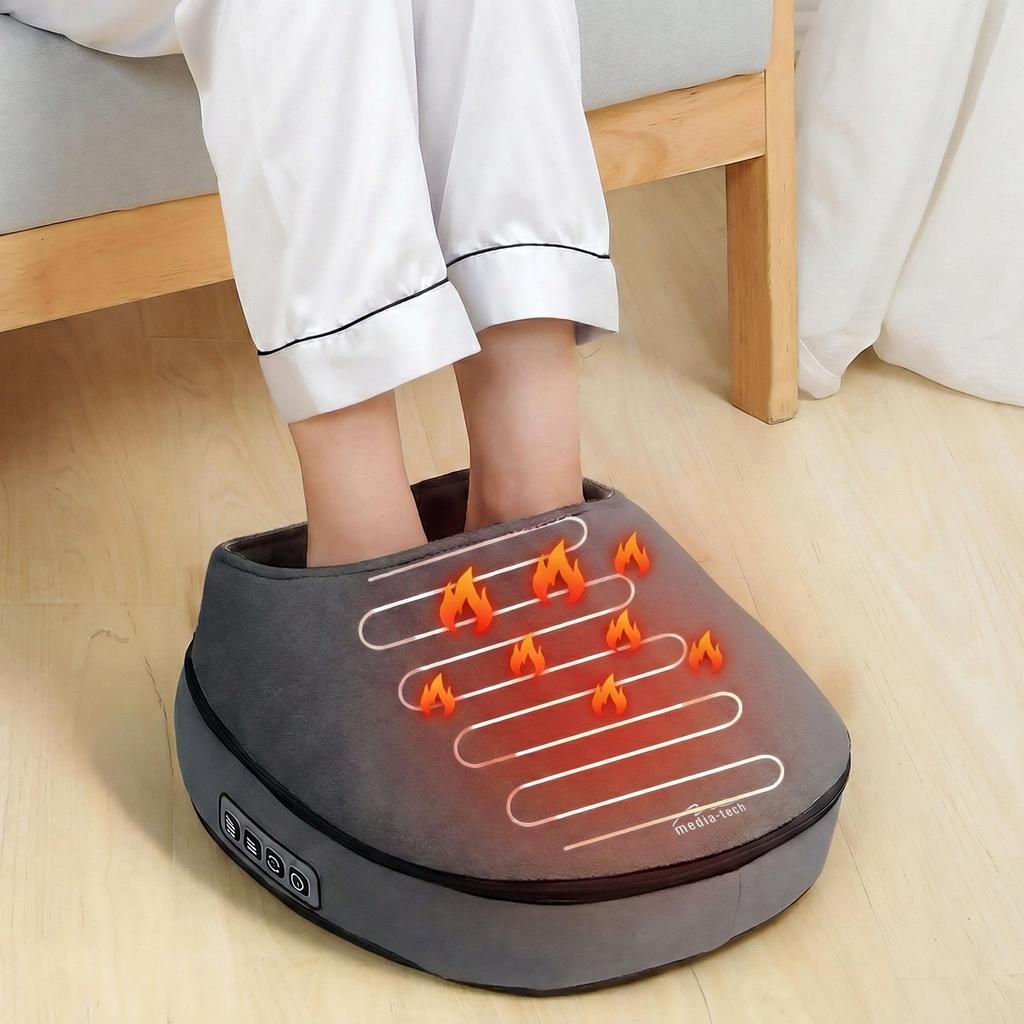 WARMING FEET MASSAGER - Foot Massager Providing a Warming and Deeply Relaxing Shiatsu Pressure Massage of the Soles of the Feet
