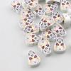 10 Pcs Craft Wood Beads Halloween Beads Polished Round Beads for Jewelry Making