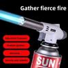 Outdoor Butane Burner Flame Gas Torch for Camping Barbecue Baking Metal Welding Heater Lighter Flame Gun for Cooking
