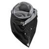 Lady Scarf Women Cotton Print Horse Note Rose Star Warm Button Turban Scarf Warmer Fleece Scarf Bufanda Invierno Mujer