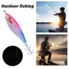 11CM/13G Luminous Fishing Lure Sharp Squid Hook Glow In The Dark Realistic Colorful