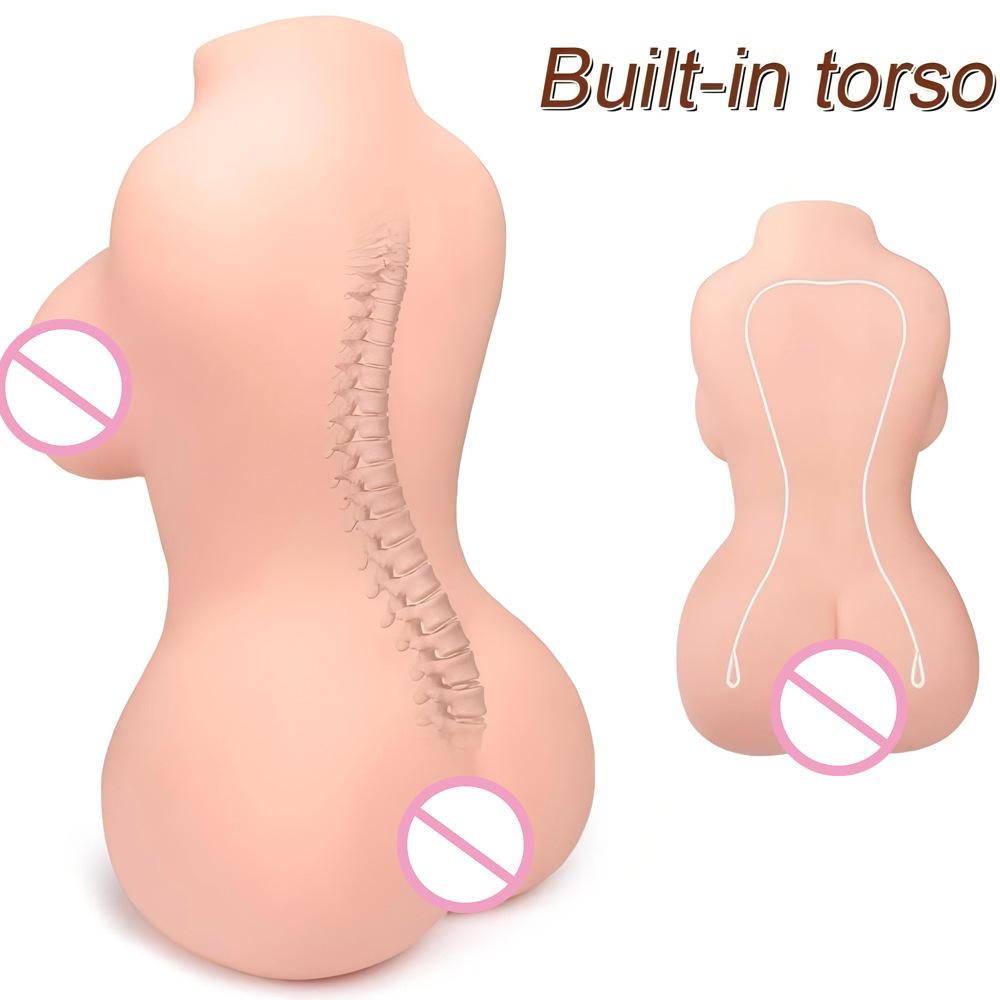 3D Realistic Silicone Pure Soft Sister Big Boobs Girl Entity Doll Male Sex Toys, Pussy Ass Masturbator Toys