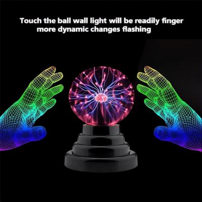 Magic Plasma Ball Lamp Touch Glass LED Night Light for Kids Bedroom Decor Christmas Party Atmosphere Lighting Birthday Gift Toy