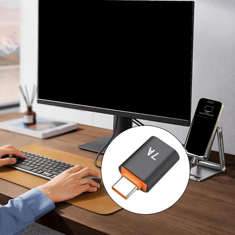 USB 3.0 Type C OTG Converter Speed Data Transfer Adapter Supports 5Gbps Bandwidth & 7A Charging for Phone Tablet