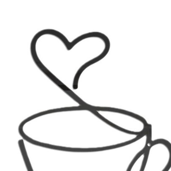 Taza de Café Arte de Pared Metálico Alambre de Hierro Negro Vintage Decoración de Pared para Cafetería Temática Rústica Señal Colgante de Pared para Bar Cocina Restaurante Tienda Hogar