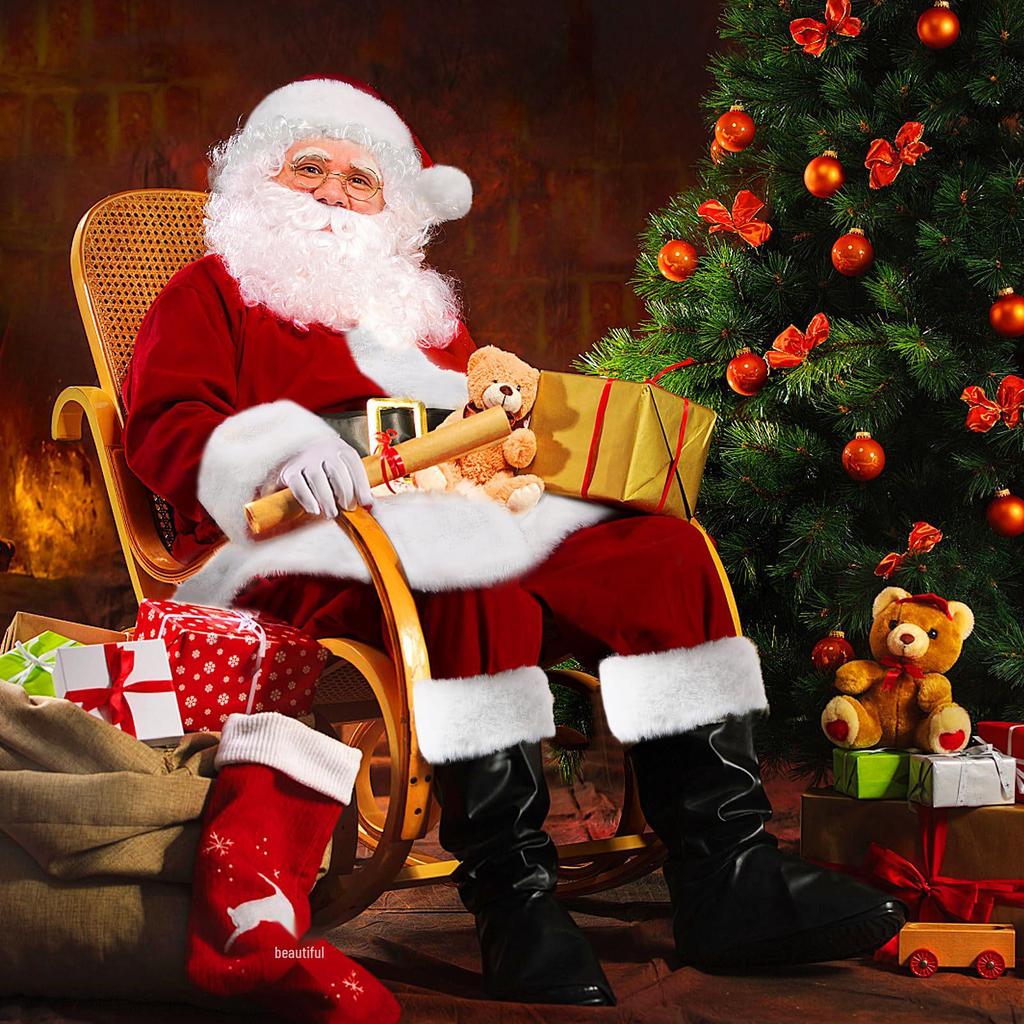 Men's Santa Claus Costume Set for Christmas & New Year's Eve Cosplay Parties