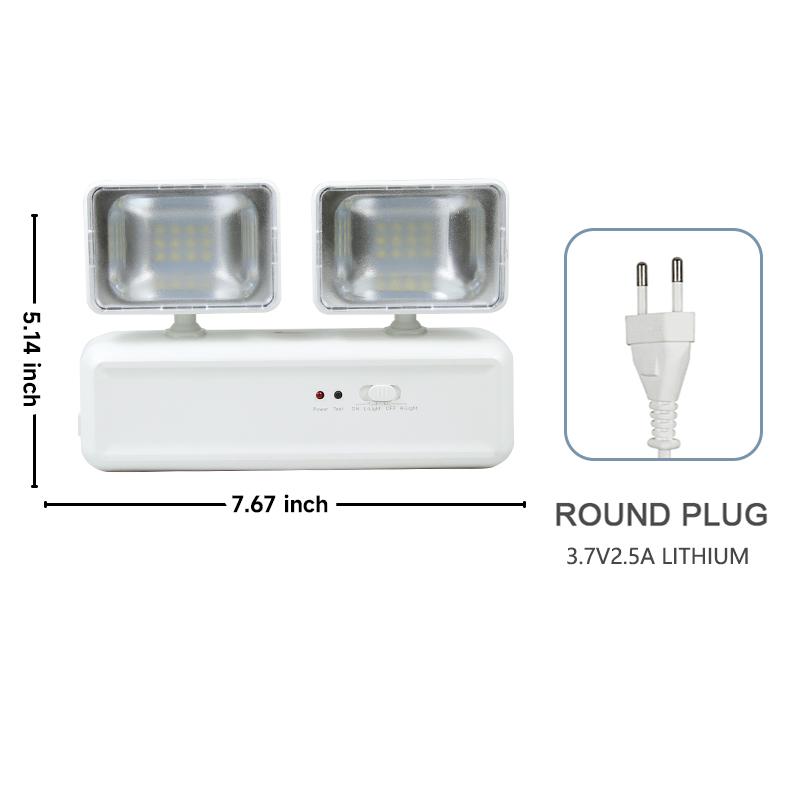 LED Fire Fighting Light Emergency Evacuation Exit Light Wall Mounted Rechargeable Emergency Lamp Indoor Light for Power Outage