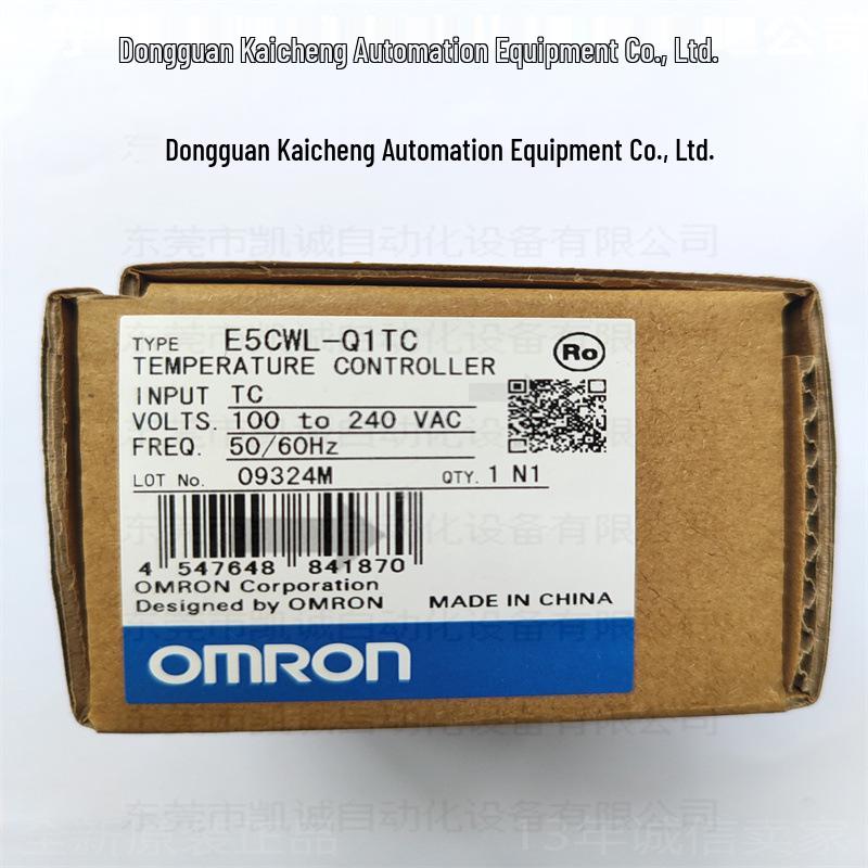 Цифровой терморегулятор Omron E5CWL-Q1P, 48x48 мм, AC 100-240 В, Платиновый термометр сопротивления, Выходное напряжение No