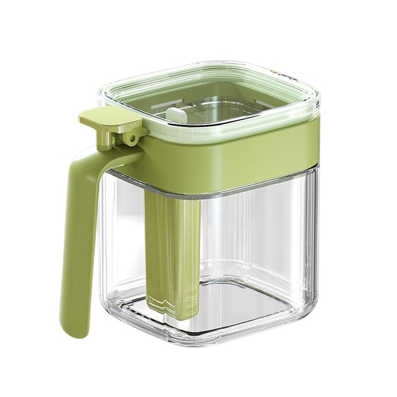 Glass Seasoning Jar With Spoon Sugar Bowl Salt Shaker Pepper Spices Container Kitchen Tools Supplies Storage Spice Boxes