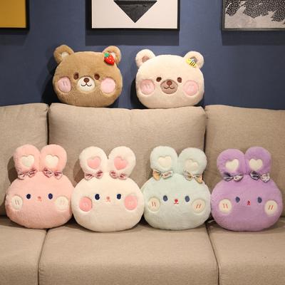 Plyšový medvěd králík teplé ruce polštář hračky měkká vycpaná zvířecí panenka polštář vysoce kvalitní kreativní narozeninový krásný dárek